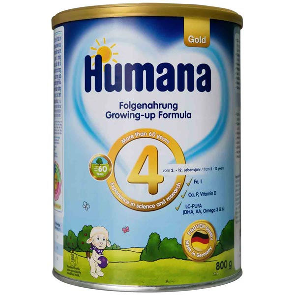 humana-gold-4-800g Sữa nào tốt nhất cho trẻ sơ sinh từ 0 – 6 tháng tuổi? 26