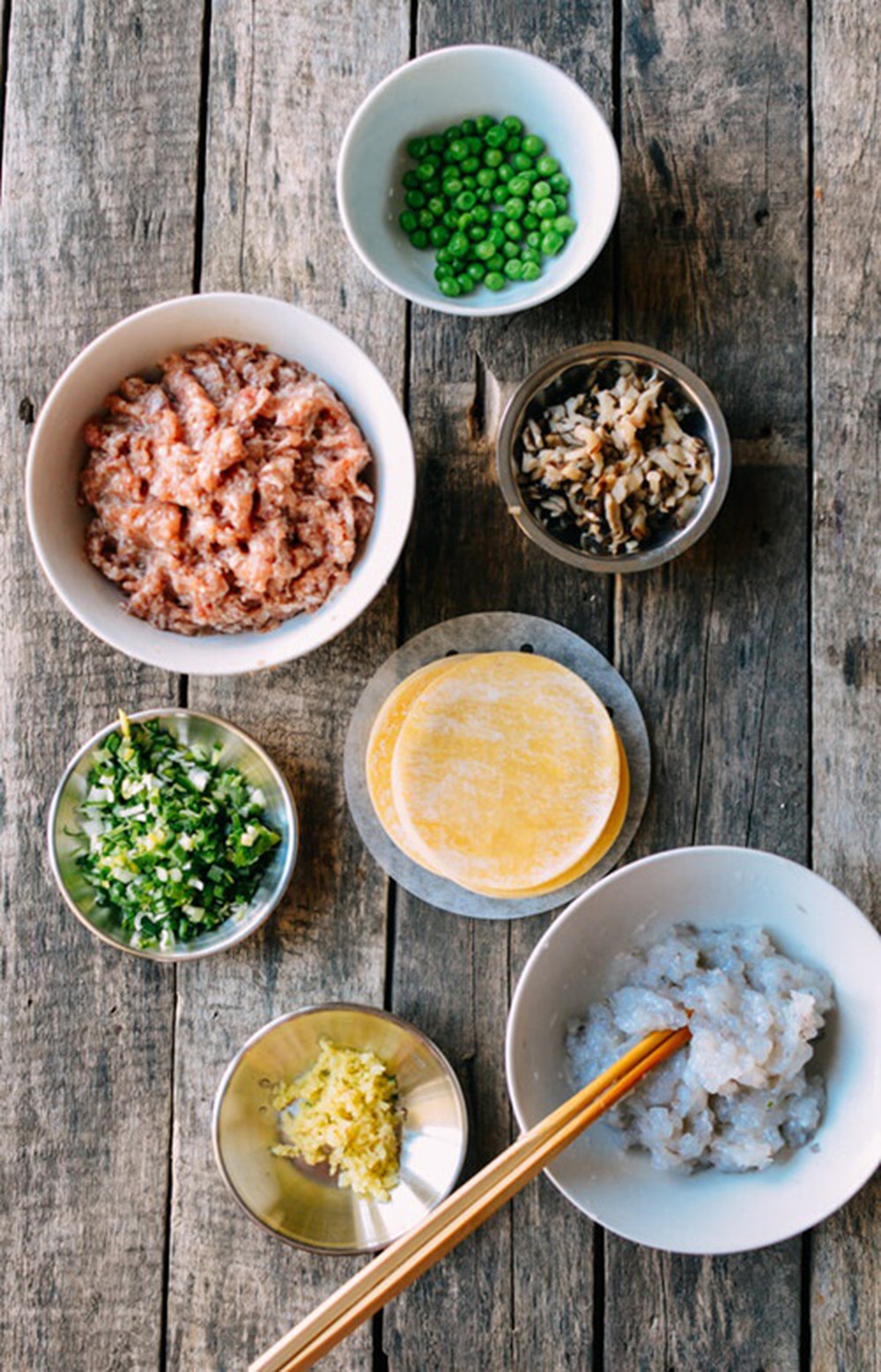 Nguyên liệu làm làm xíu mại thịt heo Nguyên liệu làm làm xíu mại thịt heo
