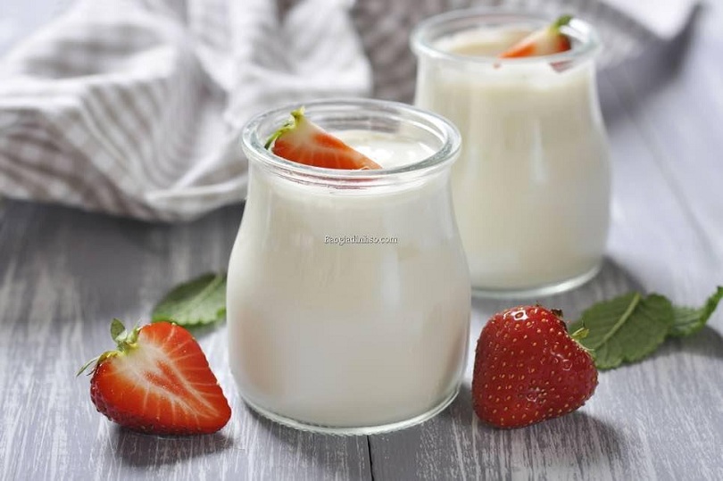 Sữa chua sau khi làm thành công Sữa chua sau khi làm thành công