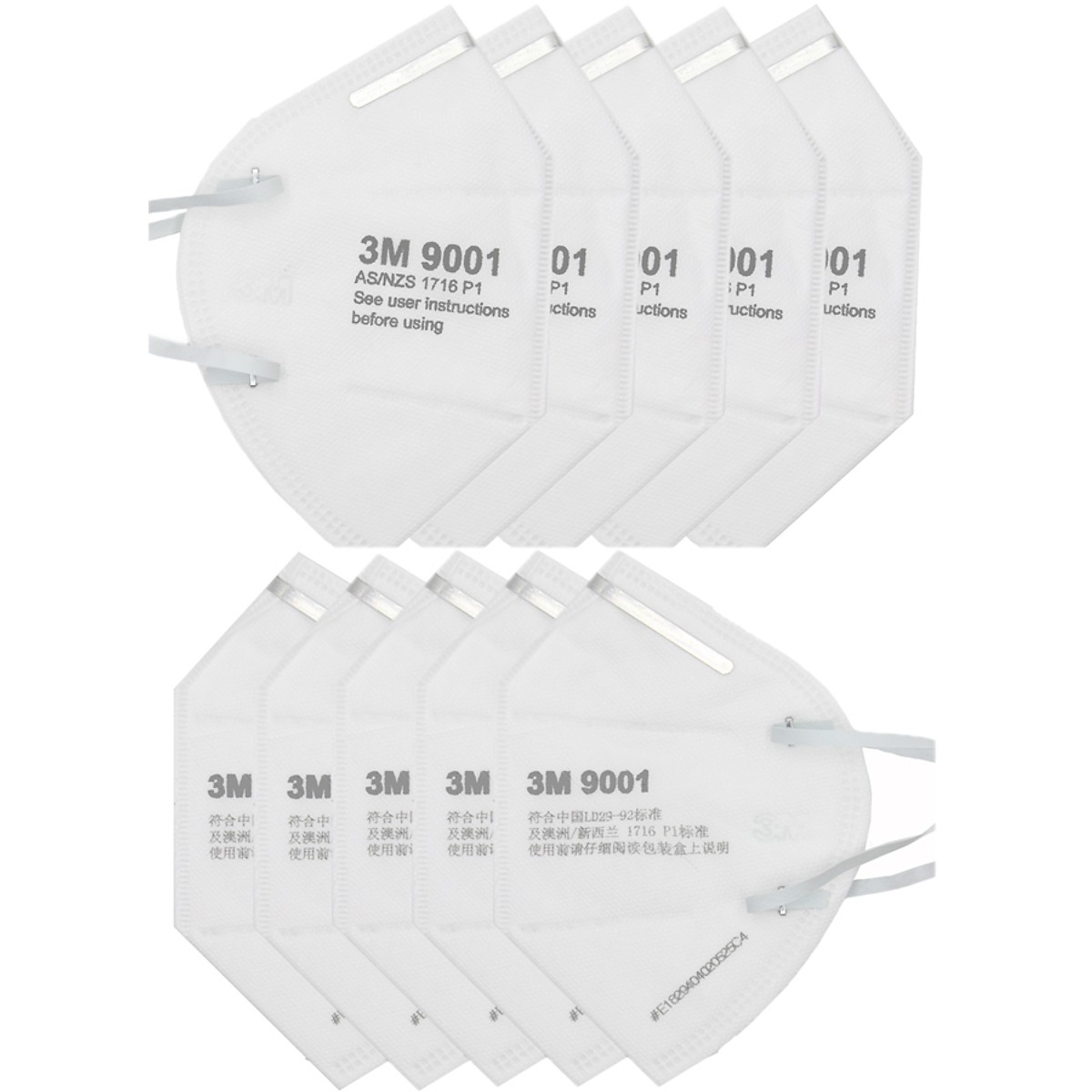 Khẩu trang chống bụi 3M 9001 trắng lọc bụi PM2.5 siêu mịn