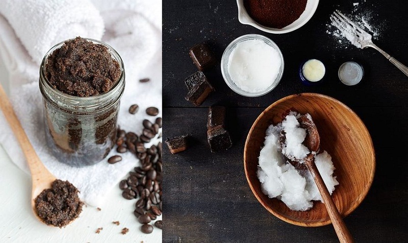 Thực hiện tẩy tế bào chết bằng cafe Thực hiện tẩy tế bào chết bằng cafe