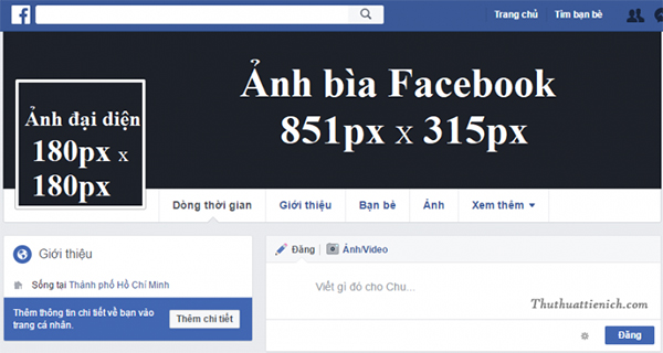 Kích thước ảnh bìa Facebook Kích thước ảnh bìa Facebook
