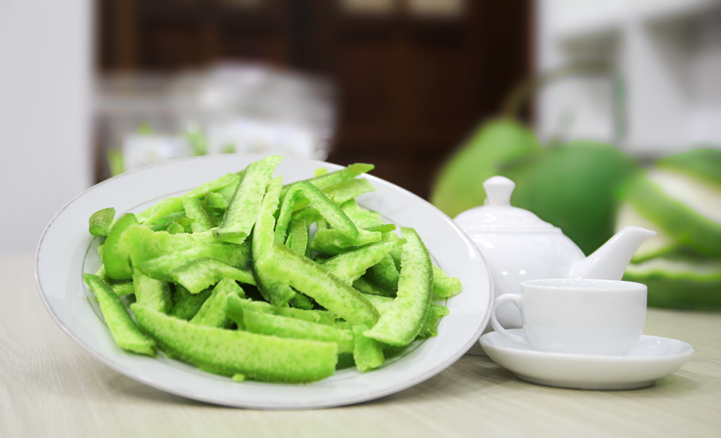 Cách làm mứt vỏ bưởi đơn giản mà không bị đắng Cách làm mứt vỏ bưởi đơn giản mà không bị đắng