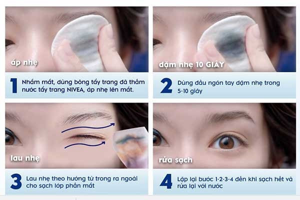 Cách sử dụng nước tẩy trang Cách sử dụng nước tẩy trang