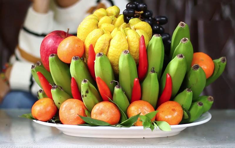 Mâm ngũ quả ở miền Bắc Mâm ngũ quả ở miền Bắc