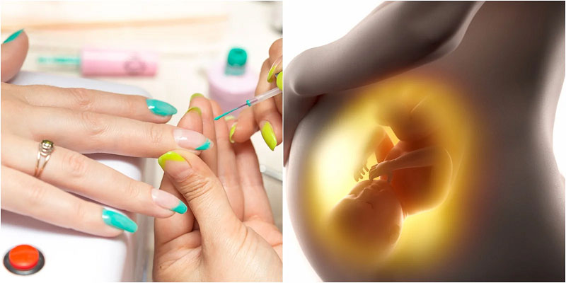 Mùi chất hóa học có trong sơn móng tay sẽ ảnh hưởng đến thai nhi