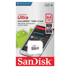Thẻ nhớ Micro SDXC Sandisk Ultra 64GB UHS-I 80MB/s