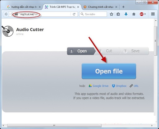 Phần mềm ghép nhạc online MP3 Cutter