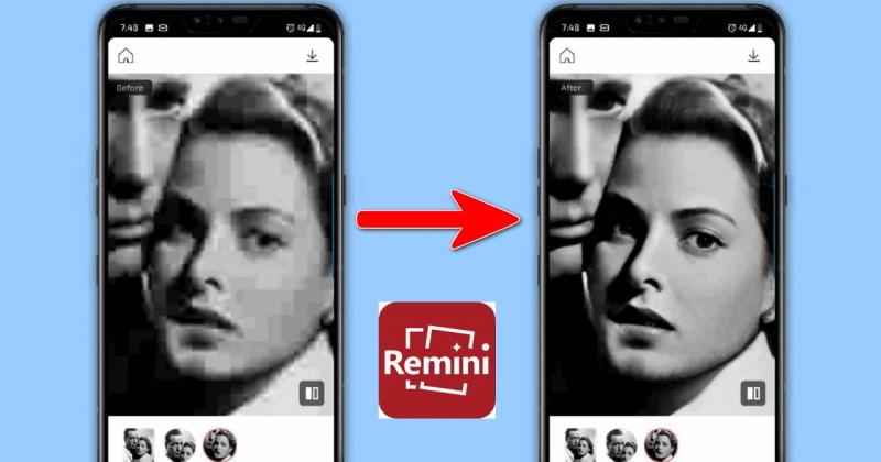 Phần mềm làm nét ảnh Remini giúp khắc phục các tấm ảnh cũ