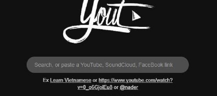 Tách nhạc từ Youtube với Yout.com
