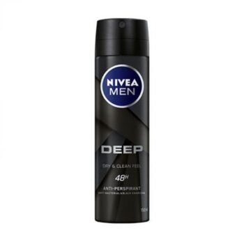 Xịt khử mùi Nivea Men Deep Dry & Clean Feel 150ml