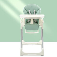 GHẾ ĂN DẶM CHO BÉ CÓ THỂ ĐIỀU CHỈNH ĐỘ CAO - 205 TC Natural Wood Color  Wooden Foldable Baby Chair