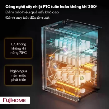 Máy sấy bát đĩa Ozone-UV FUJIHOME