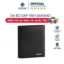  Ví Nam Thiết Kế Nam Tính Da Bò Nappa LEEMAN