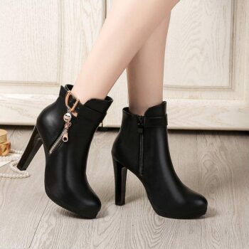 Giày boots nữ phong cách Hàn Quốc B071 – OEM