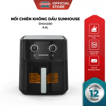 Nồi chiên không dầu 6.5L SUNHOUSE SHD4030 Nồi chiên không dầu 6.5L SUNHOUSE SHD4030