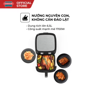 Nồi chiên không dầu 6.5L SUNHOUSE SHD4030 Nồi chiên không dầu 6.5L SUNHOUSE SHD4030