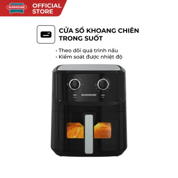 Nồi chiên không dầu 6.5L SUNHOUSE SHD4030 Nồi chiên không dầu 6.5L SUNHOUSE SHD4030