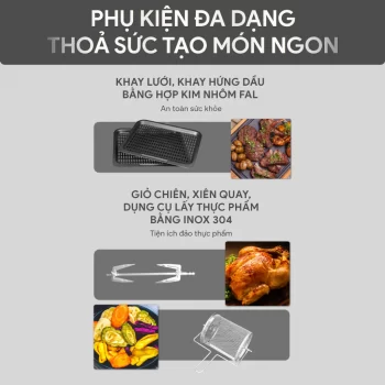 Nồi Chiên Không Dầu BlueStone AFB-5888 – 10L