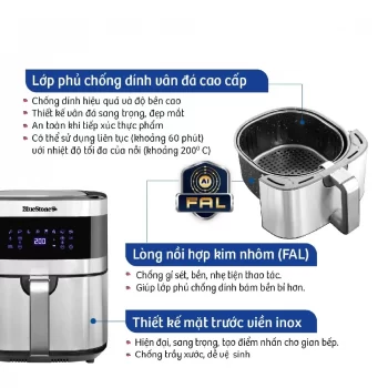 Nồi Chiên Không Dầu BlueStone AFB-5885 – 6.5L