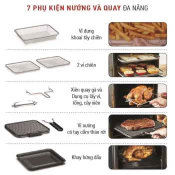 Nồi chiên không dầu Tefal 9 trong 1 Easy fry Oven & Grill FW501815 Nồi chiên không dầu Tefal 9 trong 1 Easy fry Oven & Grill FW501815