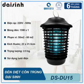 Đèn bắt muỗi và côn trùng Đại Sinh DS-DU15