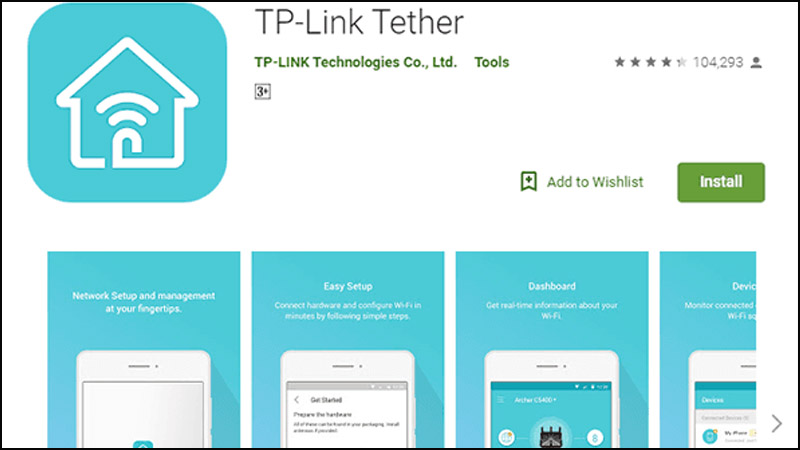 Tải app TP-Link Tether về điện thoại.