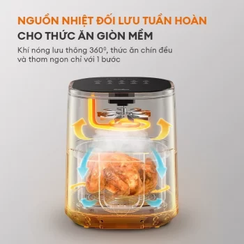 Nồi chiên không dầu GAABOR 6.5 lít AF65M-BK01A Nồi chiên không dầu GAABOR 6.5 lít AF65M-BK01A