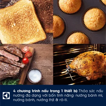 Lò nướng kết hợp chiên không dầu Electrolux UltimateTaste 700 40L – EOT4022XFG
