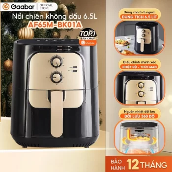 Nồi chiên không dầu GAABOR 6.5 lít AF65M-BK01A Nồi chiên không dầu GAABOR 6.5 lít AF65M-BK01A