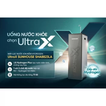 Máy lọc nước Ion kiềm Hydrogen UltraX SUNHOUSE SHA8823LA Máy lọc nước Ion kiềm Hydrogen UltraX SUNHOUSE SHA8823LA