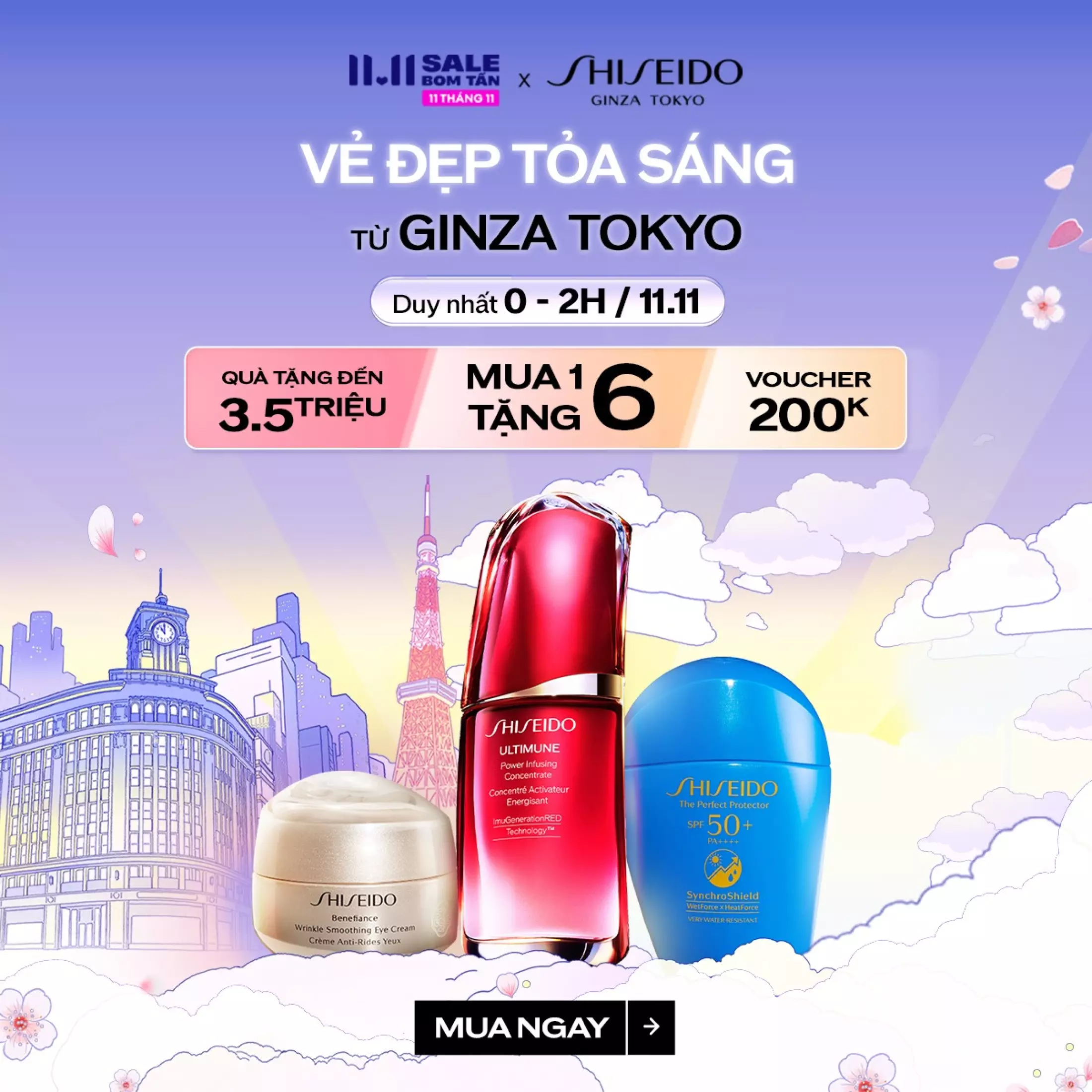 Săn deal "BOM TẤN" Shiseido tại siêu sale Lazada 11.11 - 1